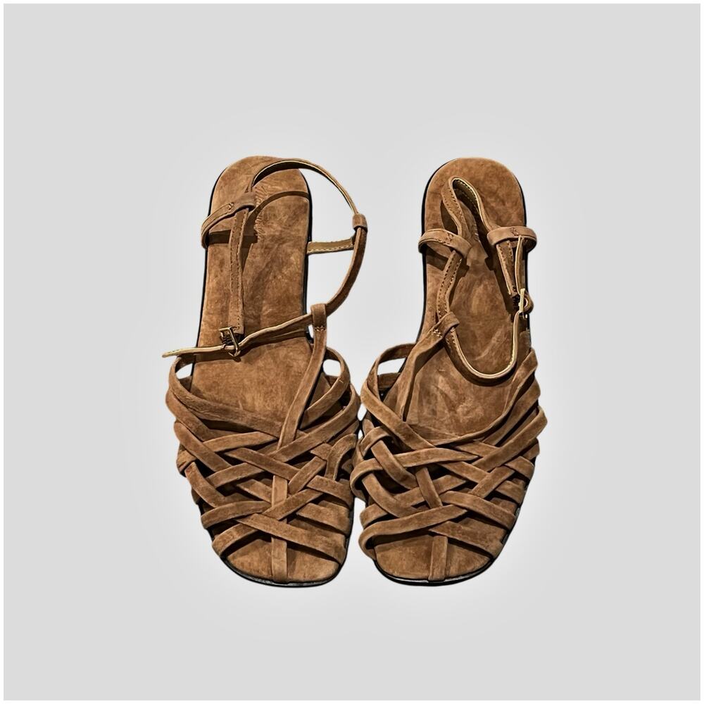 Madewell Womens The Milano Fisherman Sandal Comfort Leather Cumin Size 10 NWOB - Picture 9 of 11